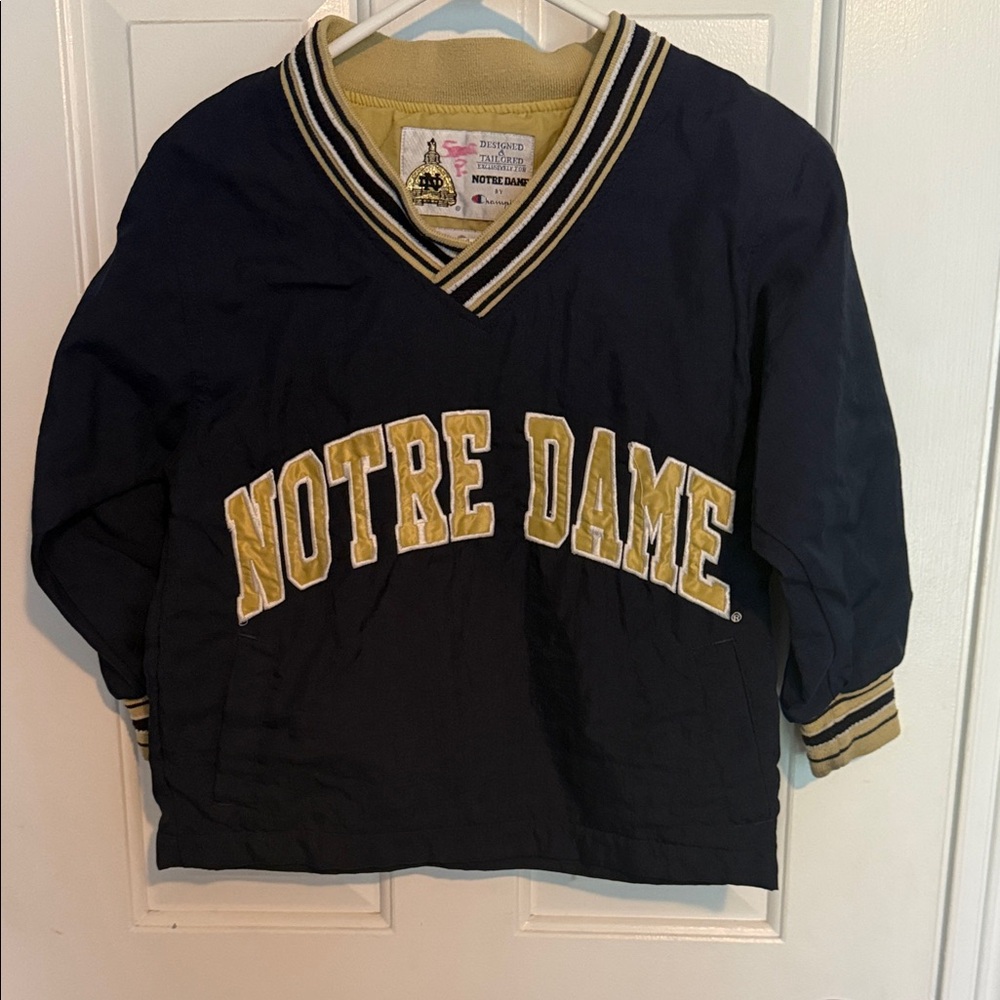 Champion Notre Dame Kids Pullover Sweatshirt - Navy & Gold
